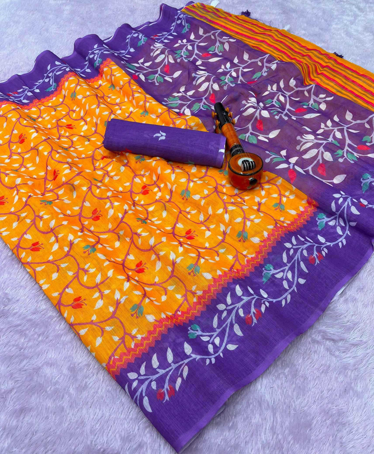 Anshika Linen Printed Saree