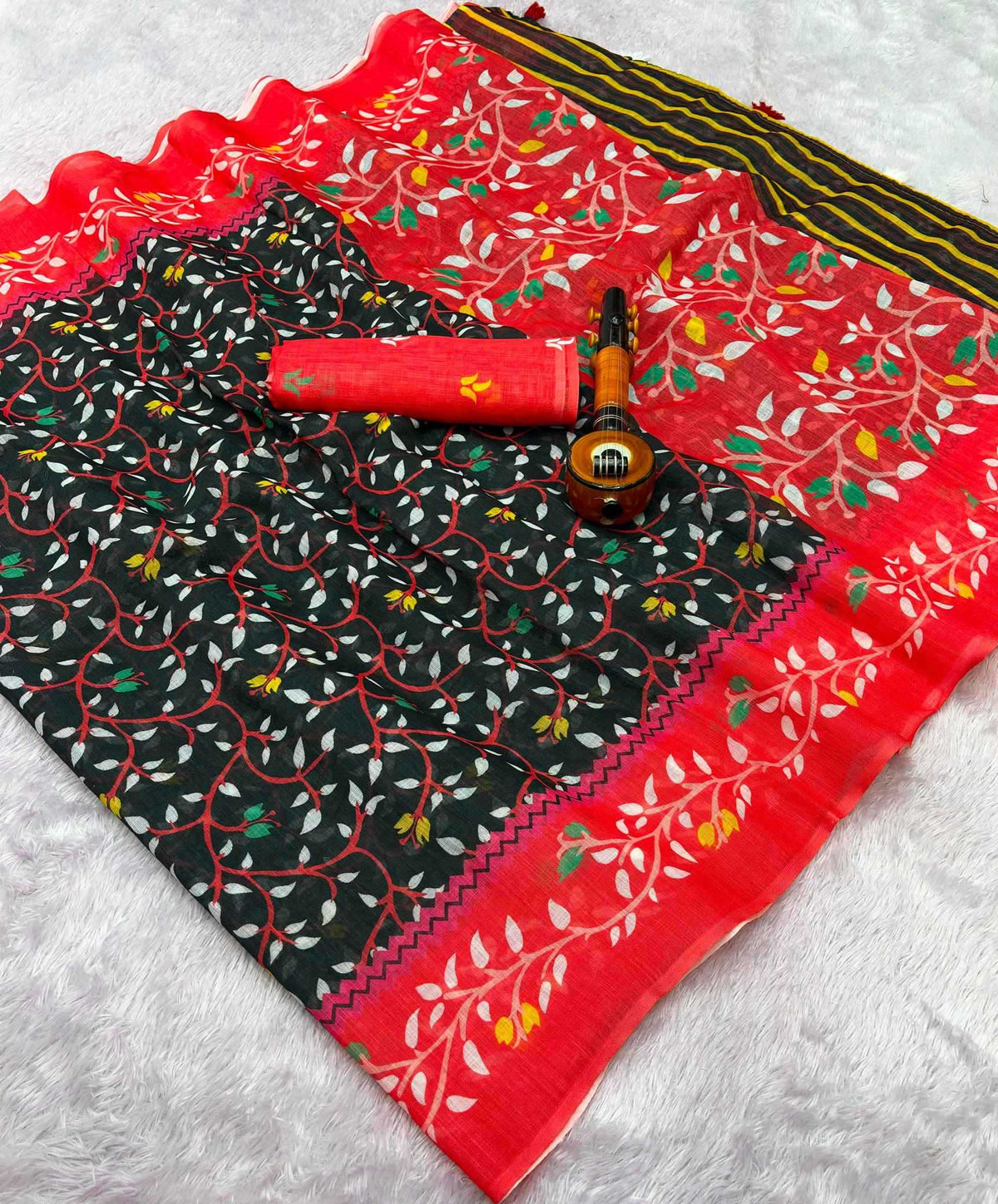 Anshika Linen Printed Saree