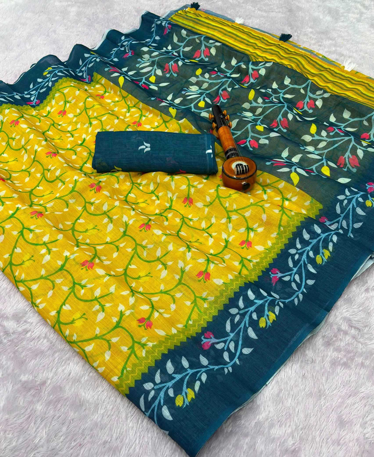 Anshika Linen Printed Saree
