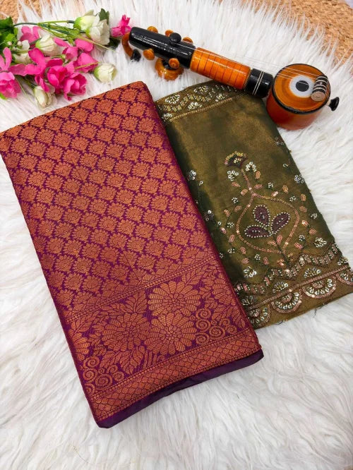 Kalika Premium Silk Traditional Saree