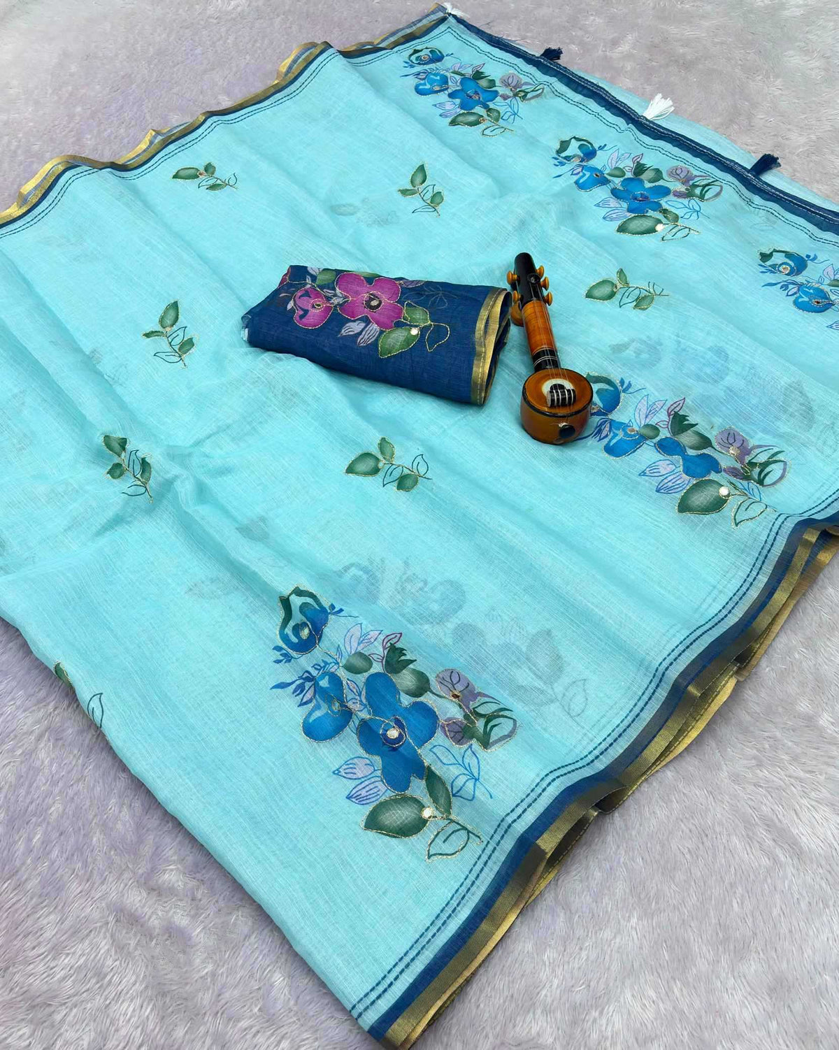 Kashmira Linen Printed Saree