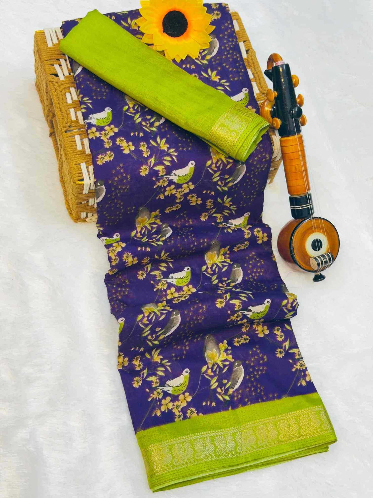 Rhea Cotton Uniform Saree