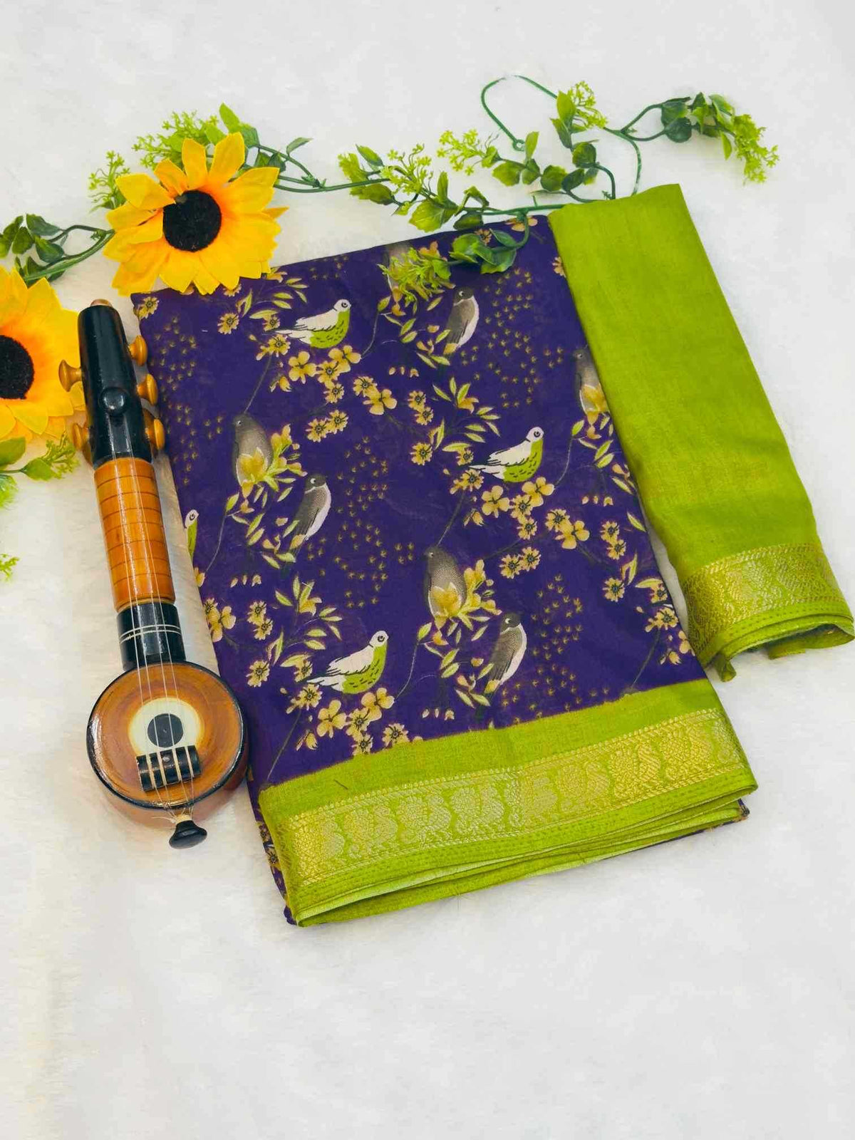 Rhea Cotton Uniform Saree