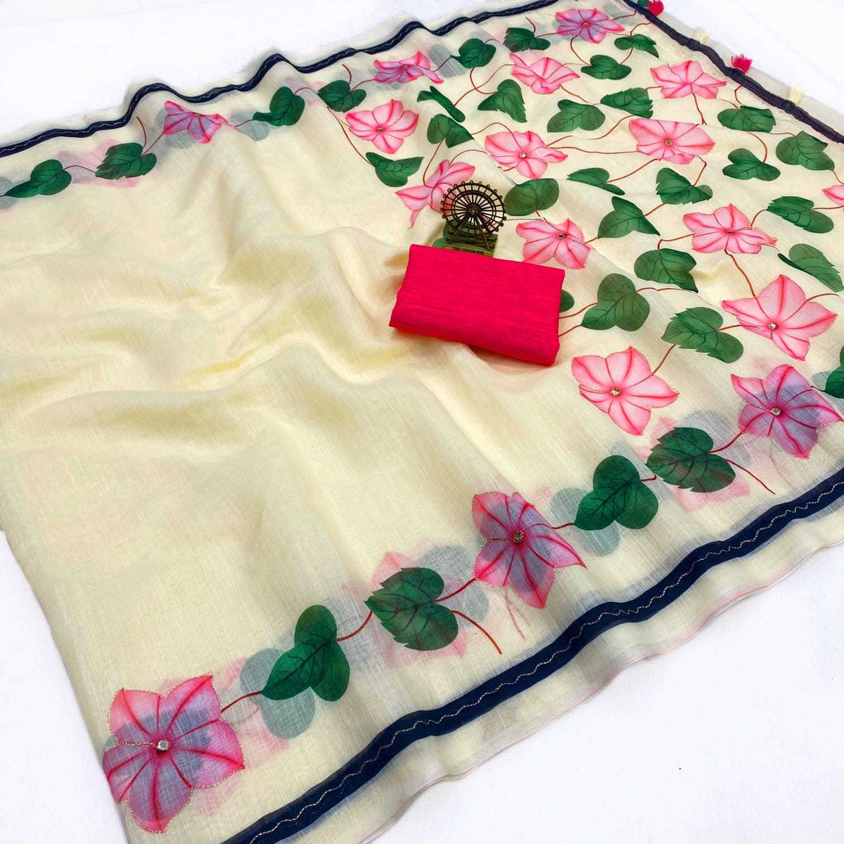 Aari Soft Cotton Printed Saree