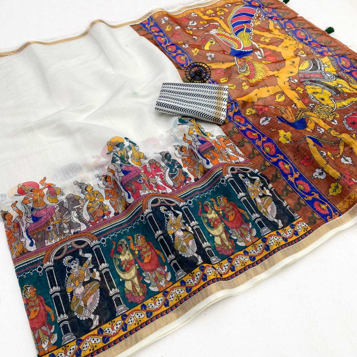 Ame Linen Designer Saree