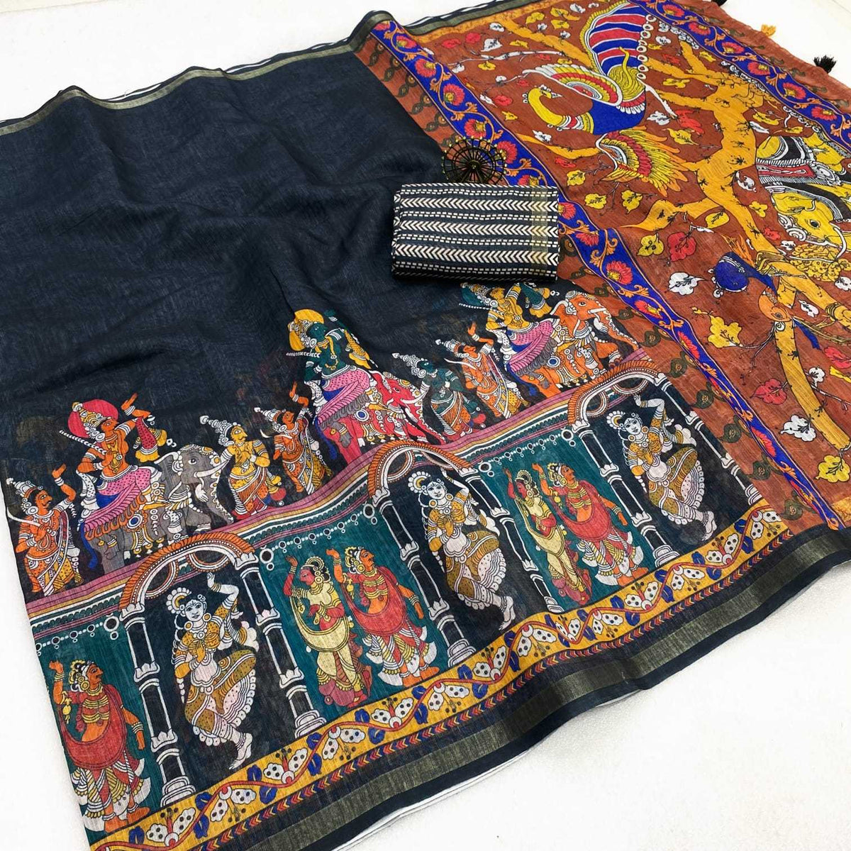 Ame Linen Designer Saree