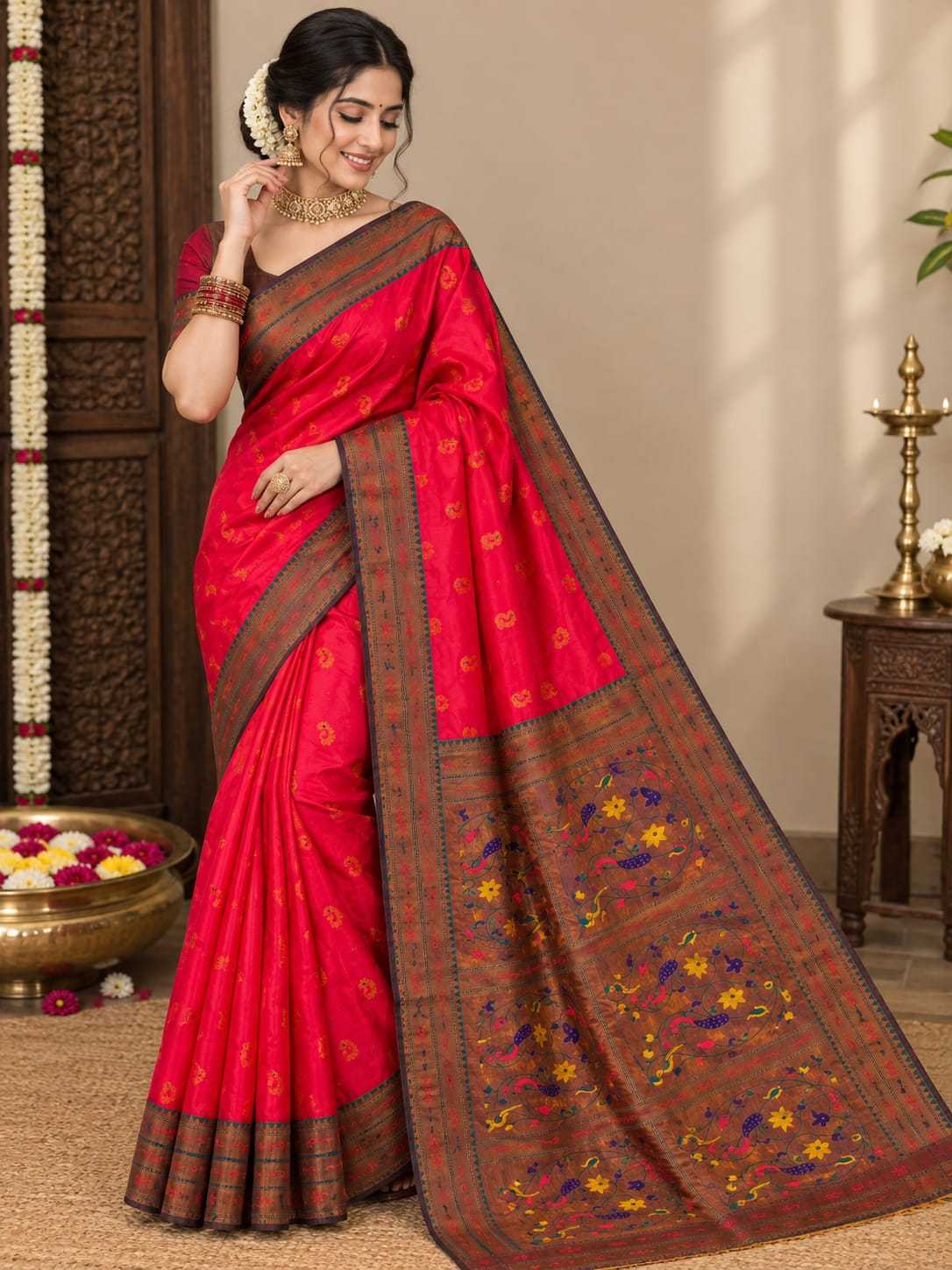 Back Banarasi Soft Silk Designer Saree