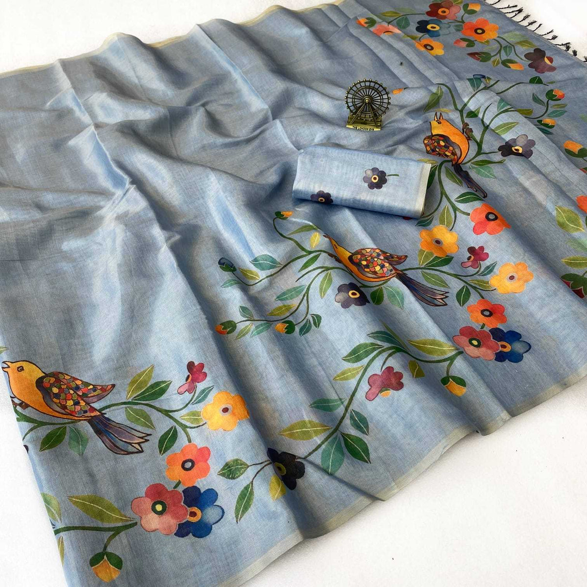 Erode Silk Designer Saree in Black