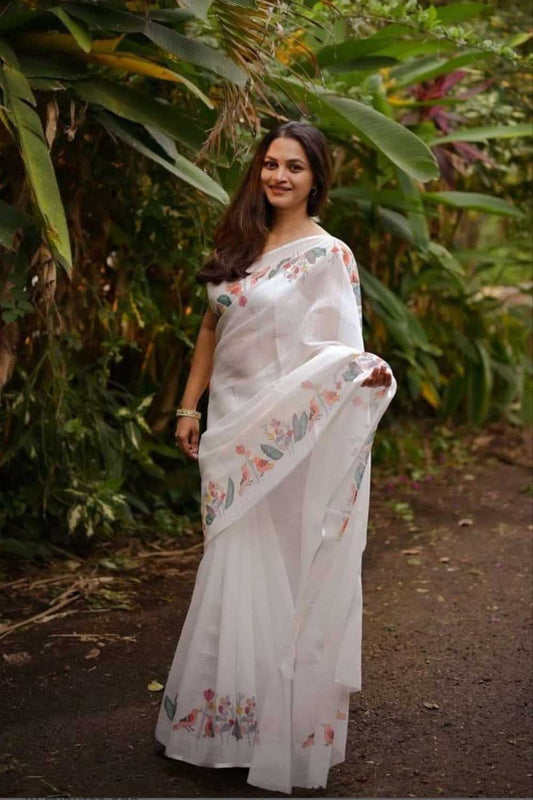 Ine Cotton Designer Saree