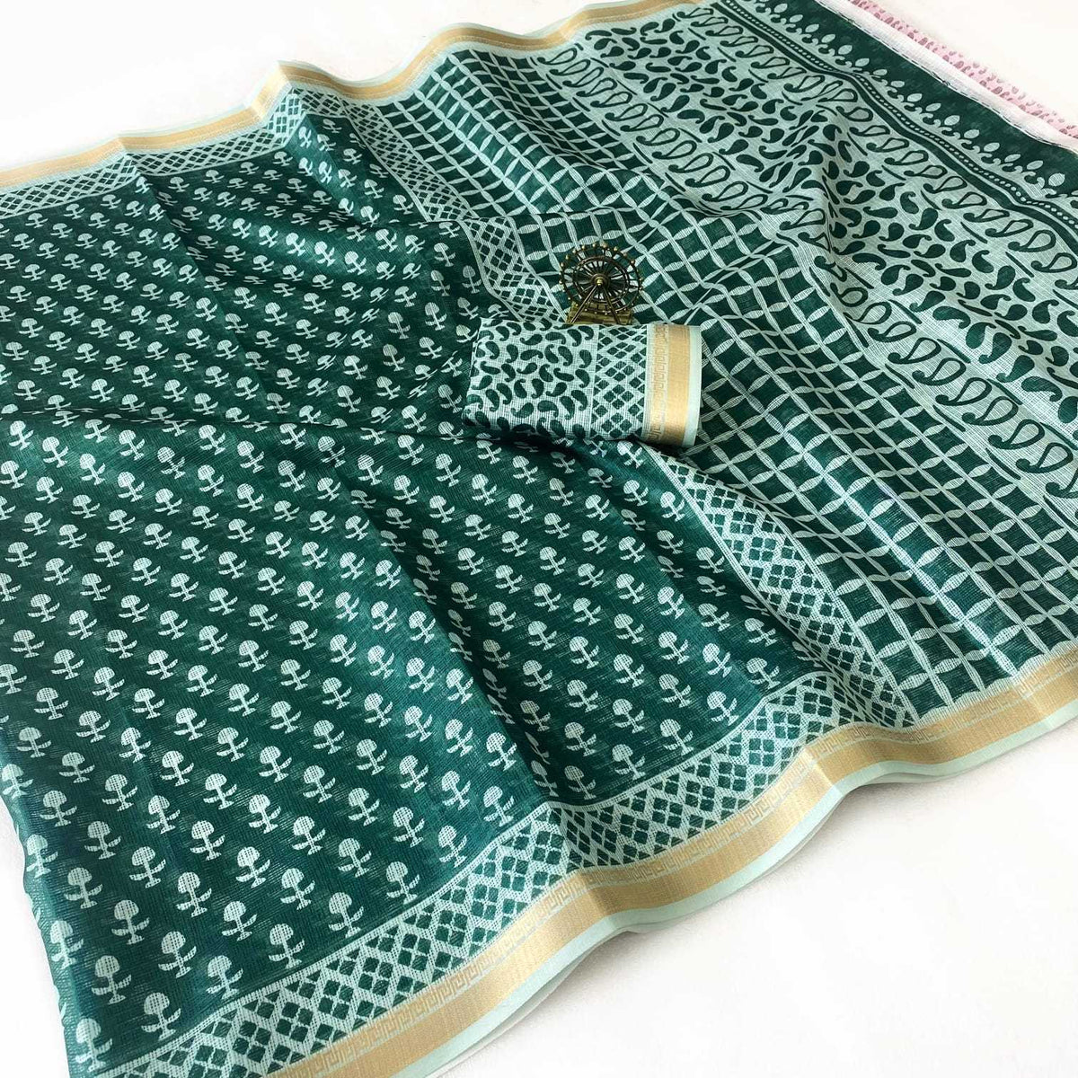 Kota Chex Designer Saree