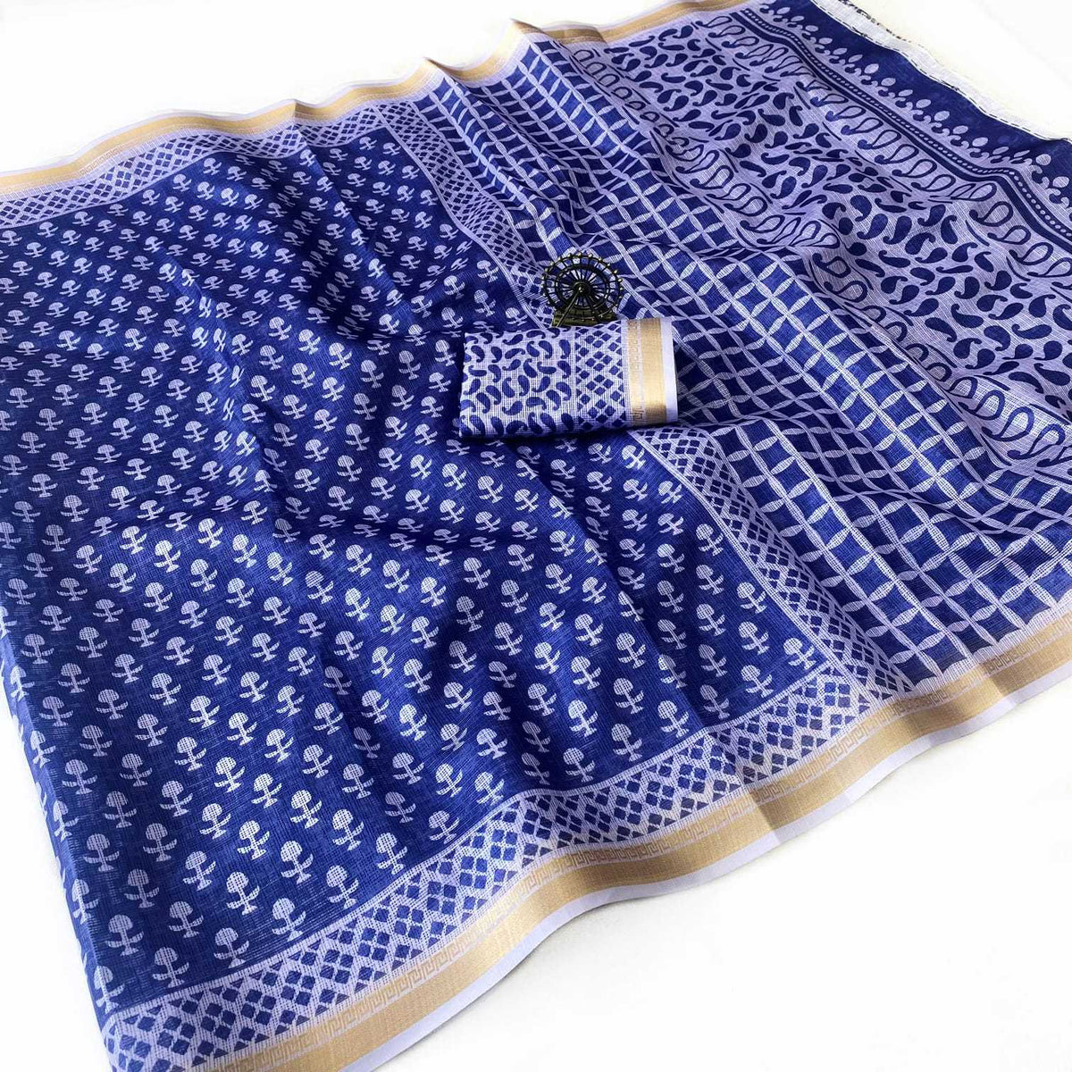 Kota Chex Designer Saree