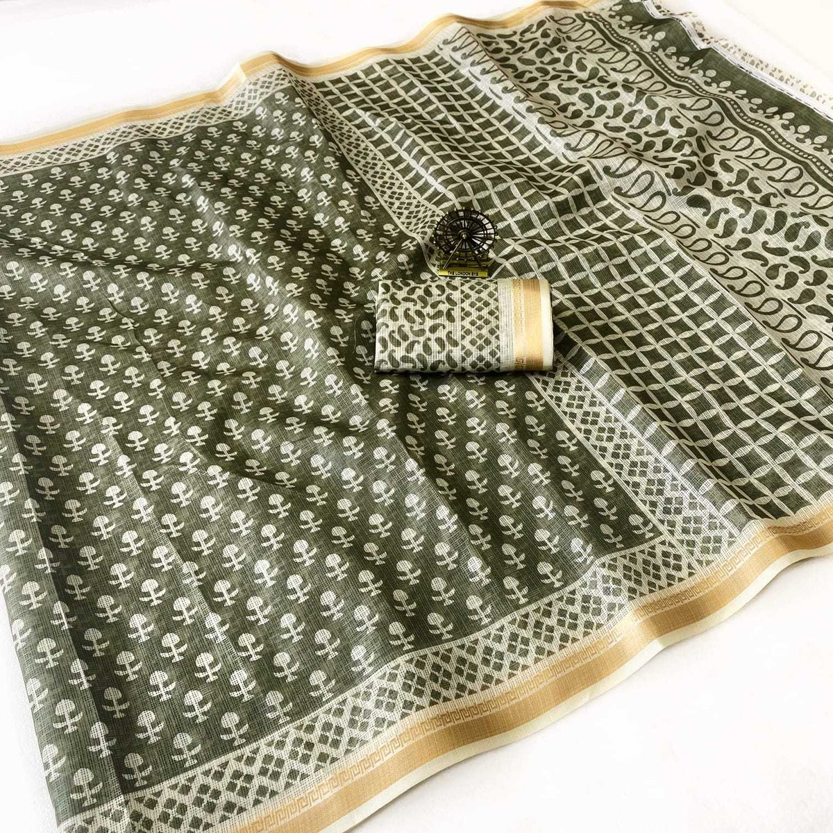 Kota Chex Designer Saree
