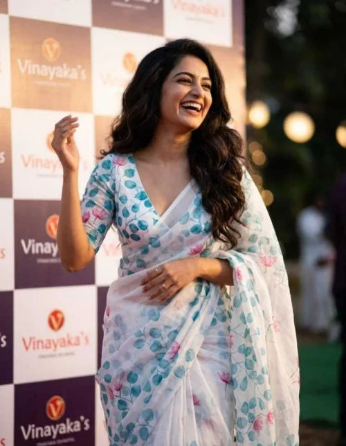 Linen Saree