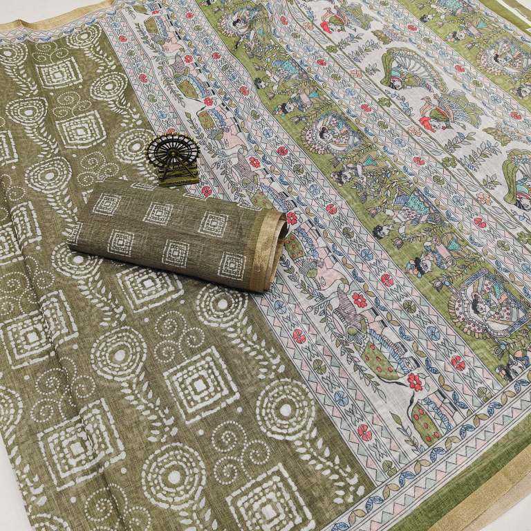 Mahvisha Cotton Printed Saree