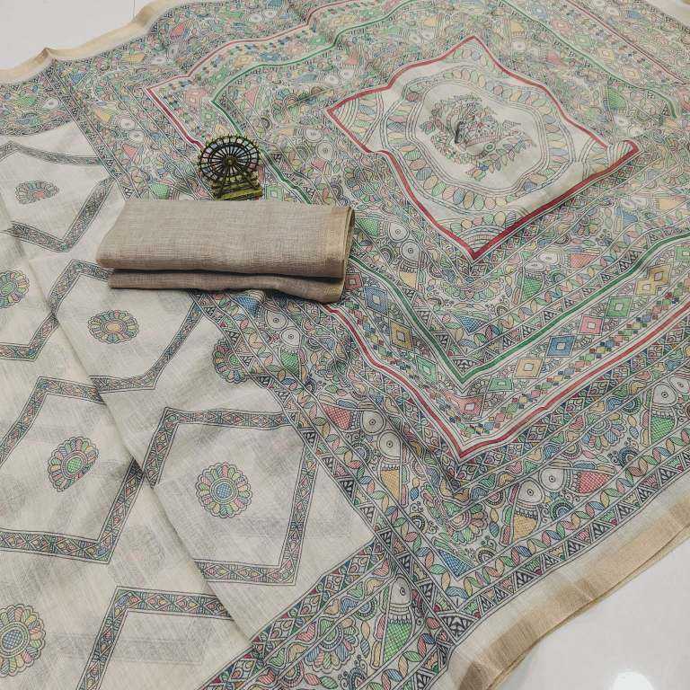 Mahvisha Cotton Printed Saree