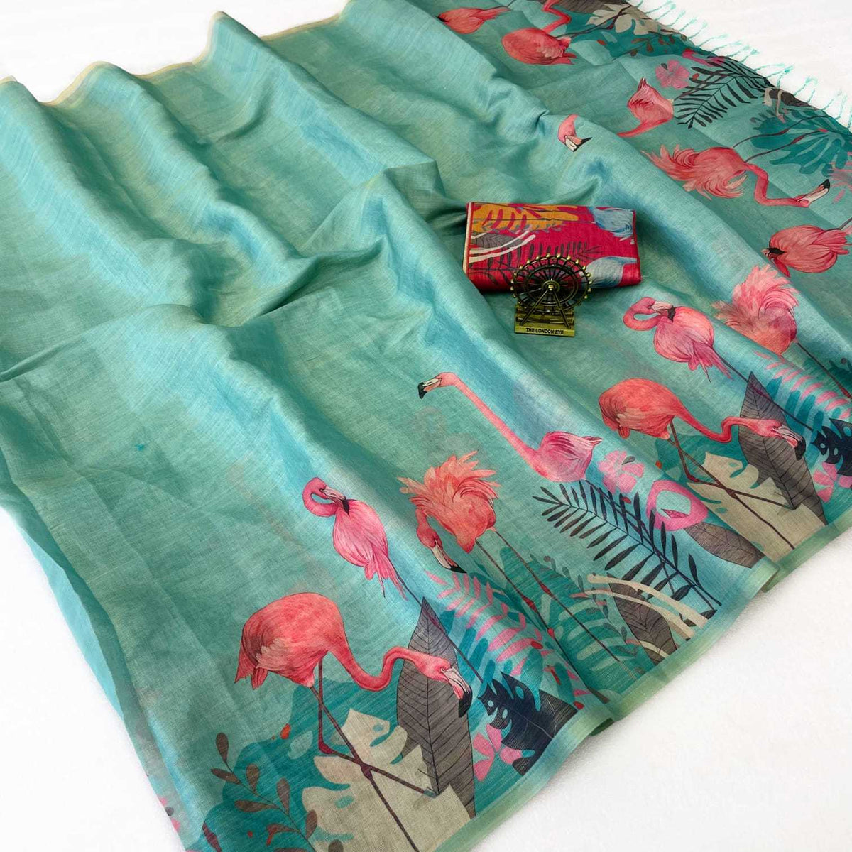 Nivika Tissue Silk Printed Saree