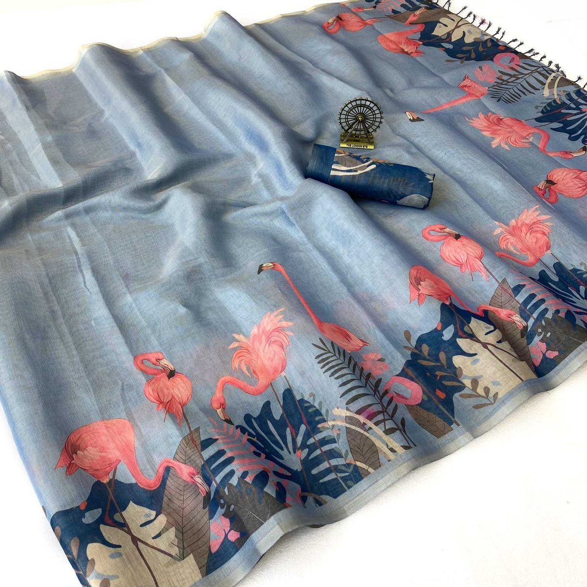 Nivika Tissue Silk Printed Saree