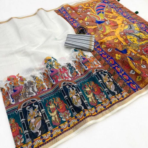 Only Linen Designer Saree