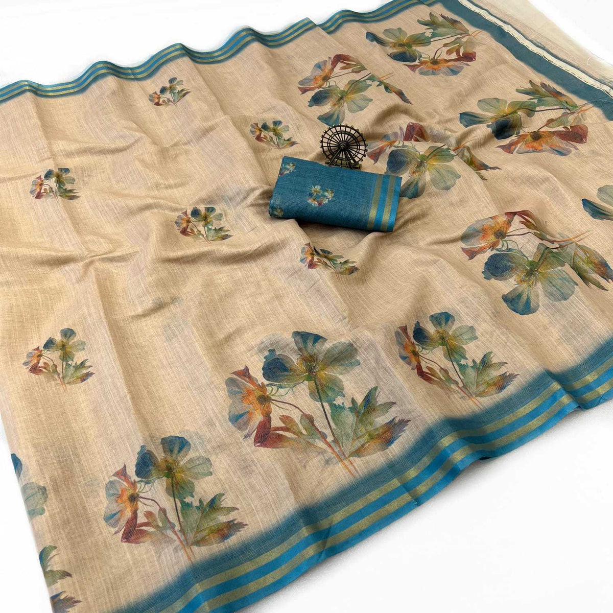 Pure Soft Cotton Designer Saree
