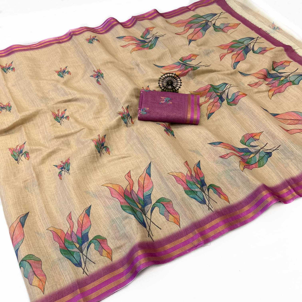 Pure Soft Cotton Designer Saree