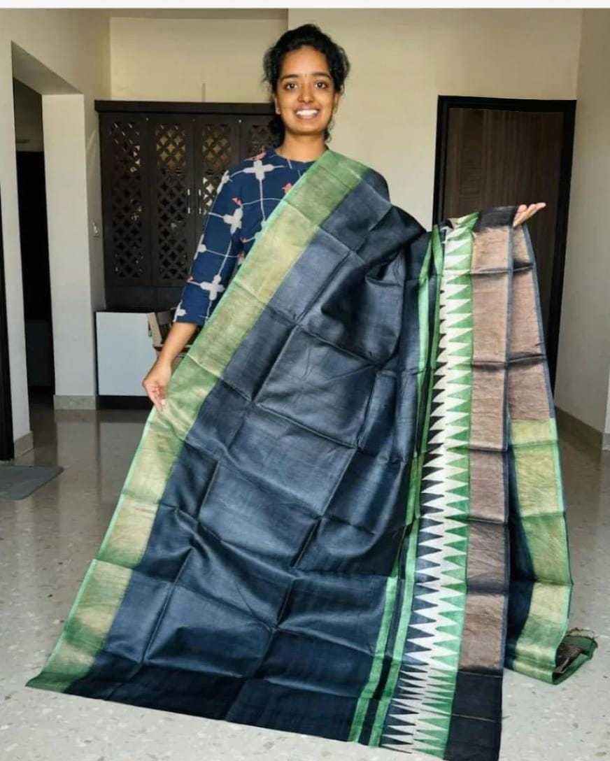 Same Tussar Silk Designer Saree