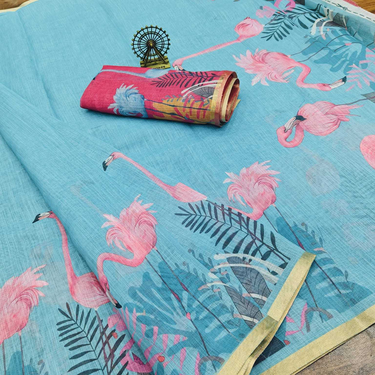 Pure Cotton Designer Saree
