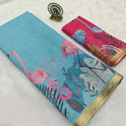 Pure Cotton Designer Saree