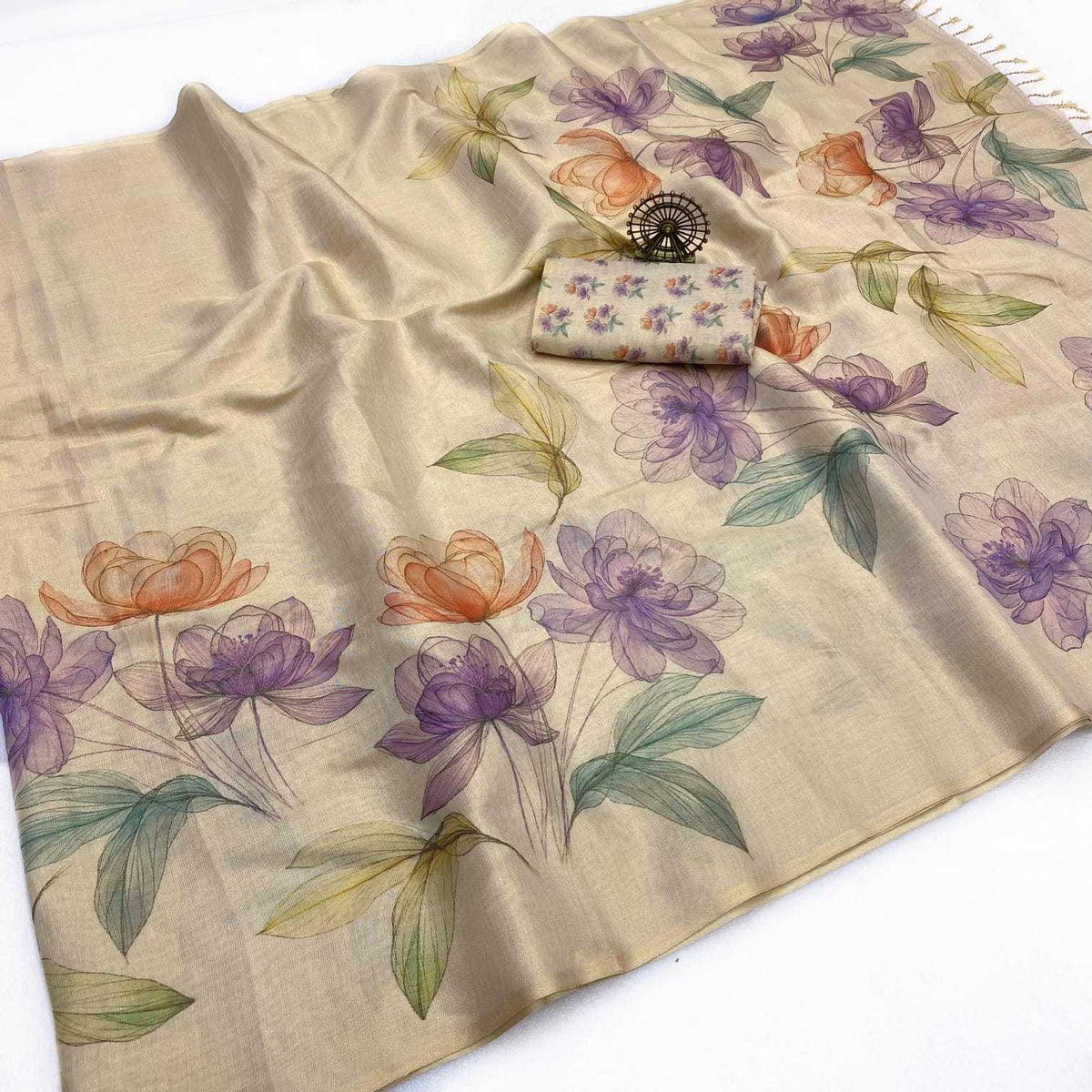 Erode Silk Designer Saree in Purple