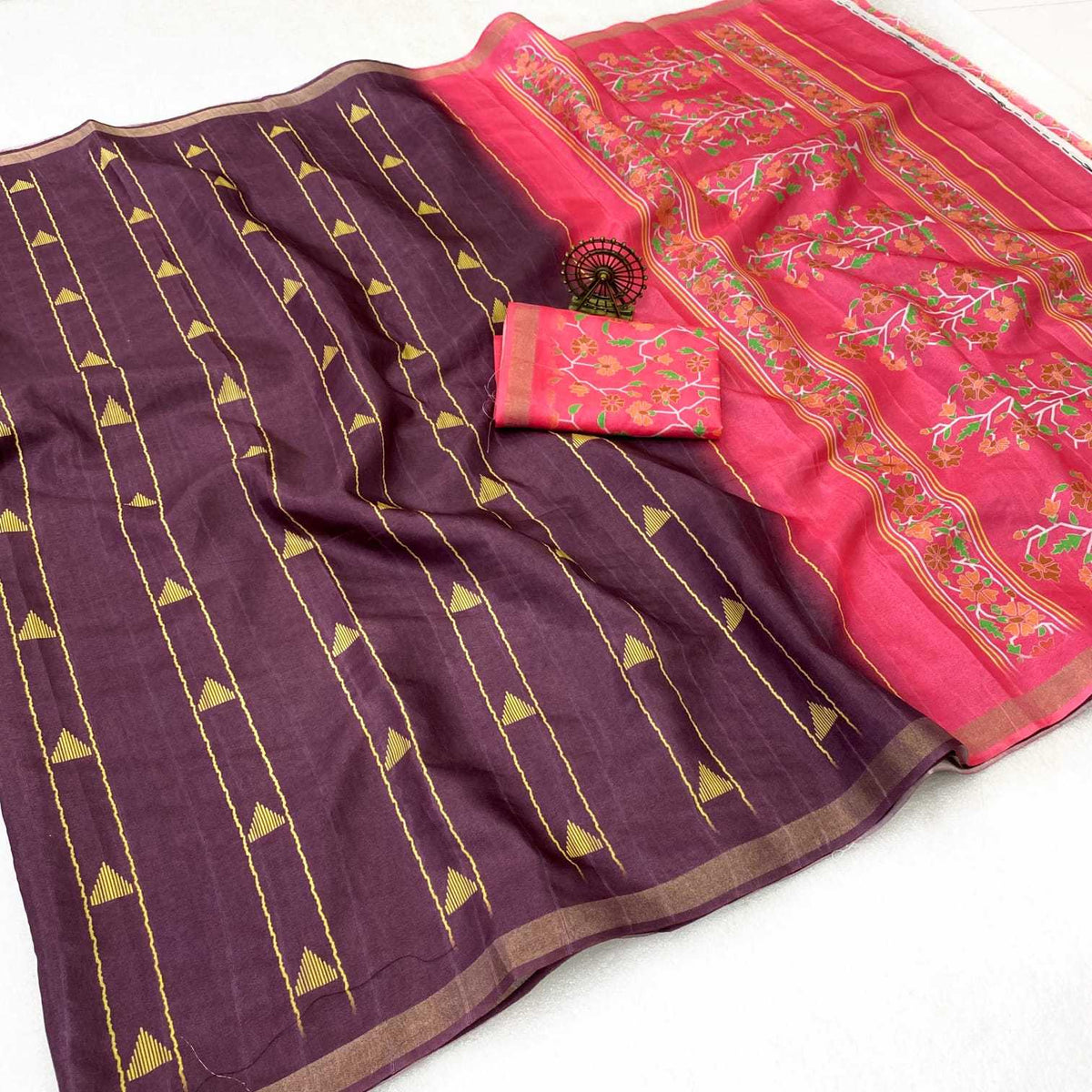 Tussar Silk Printed Saree