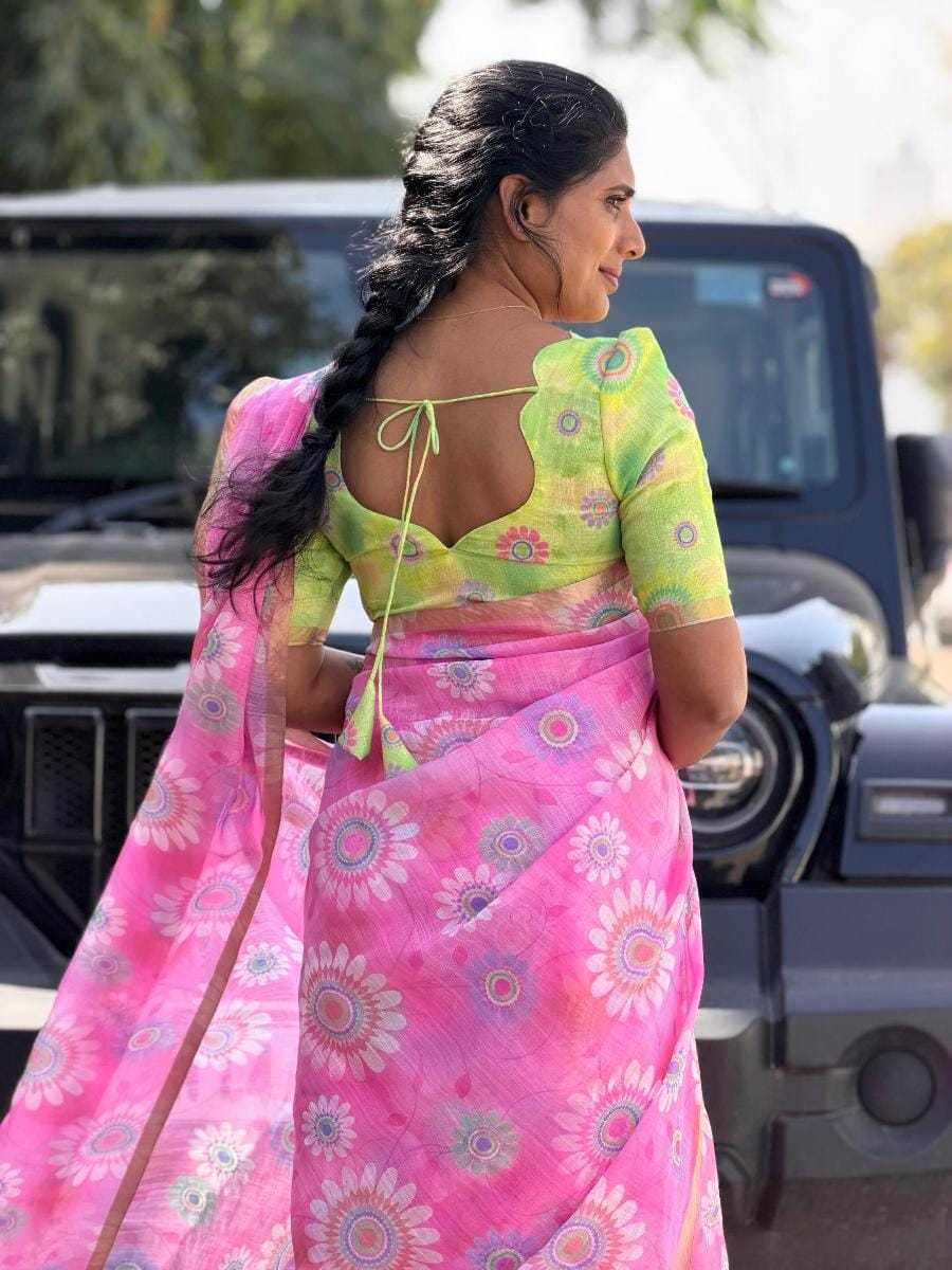 Uali Soft Cotton Designer Saree