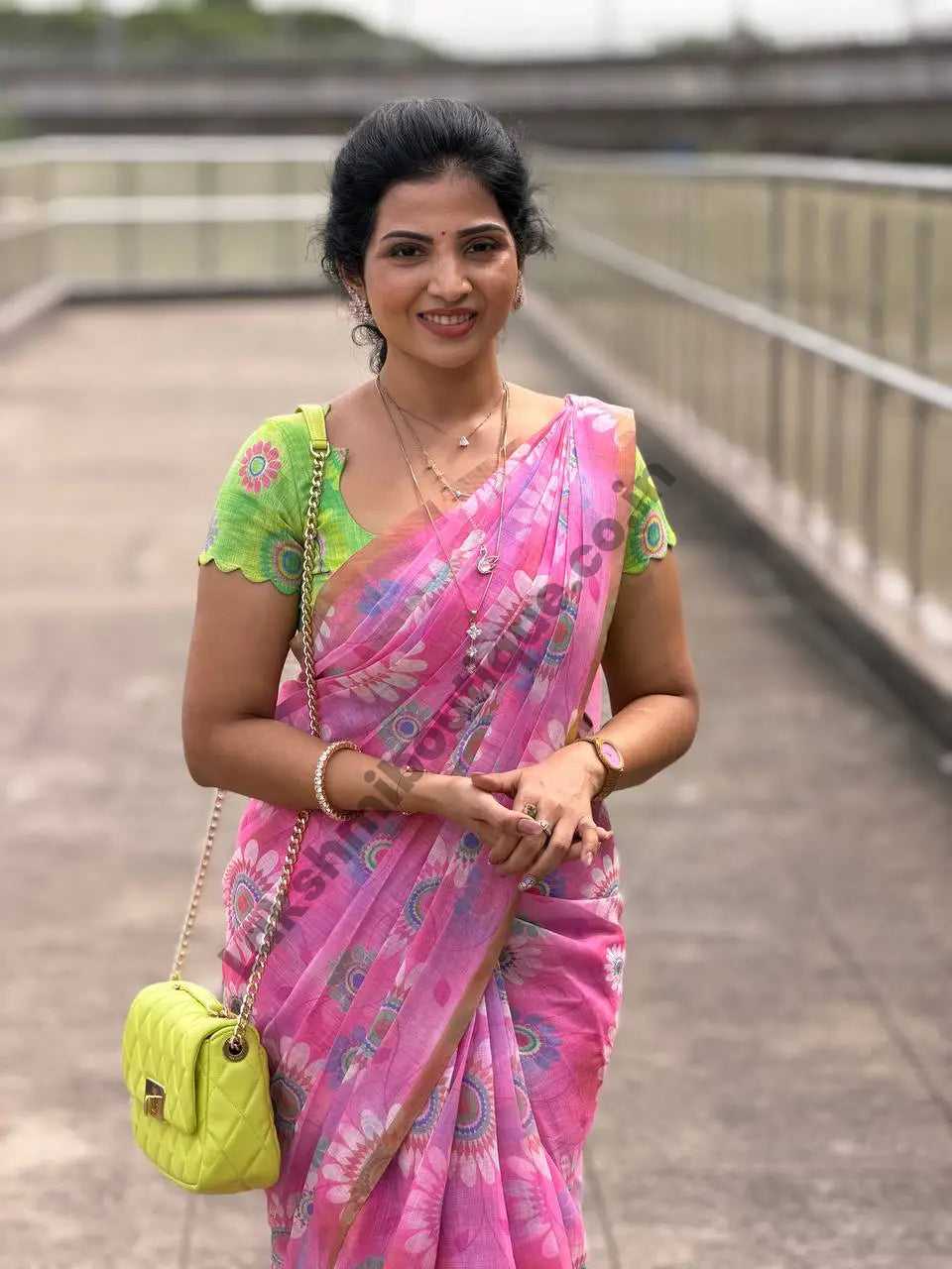 Uali Soft Cotton Designer Saree