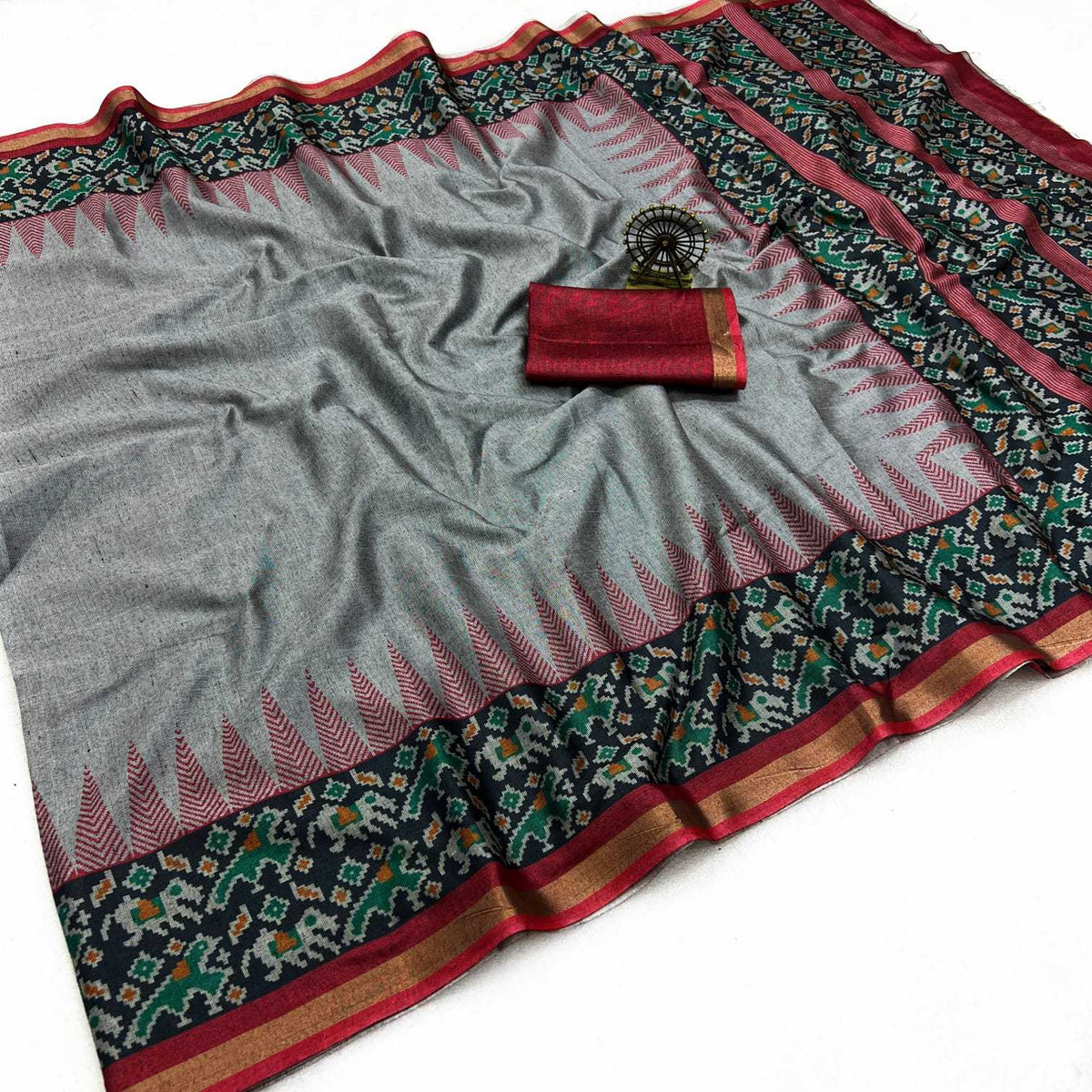 Ure Cotton Designer Saree