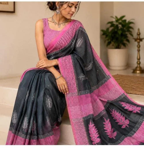 Use Pure Cotton Printed Saree