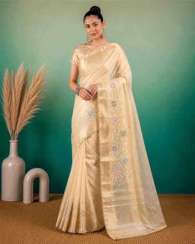 Florent Tissue Silk Linen Saree