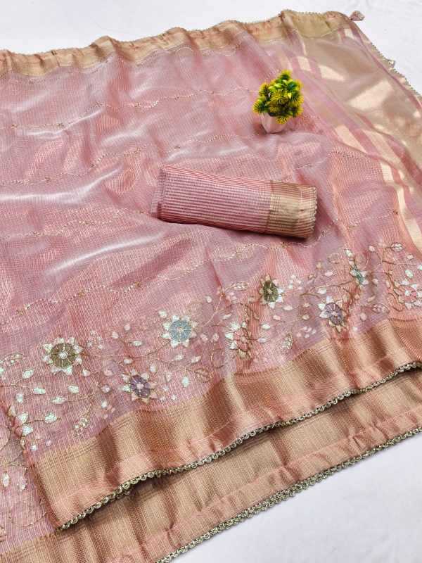 Florent Tissue Silk Linen Saree