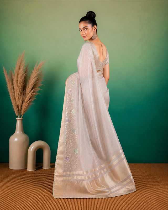Florent Tissue Silk Linen Saree