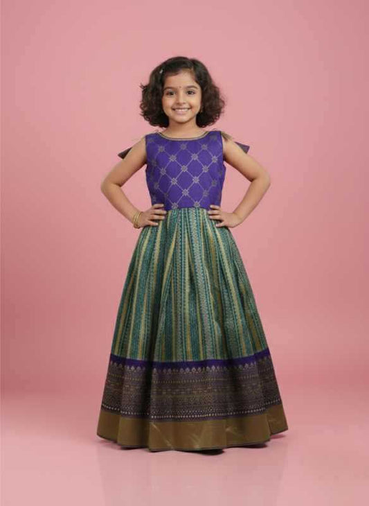 Jacquard Kids Lehenga JT-138759