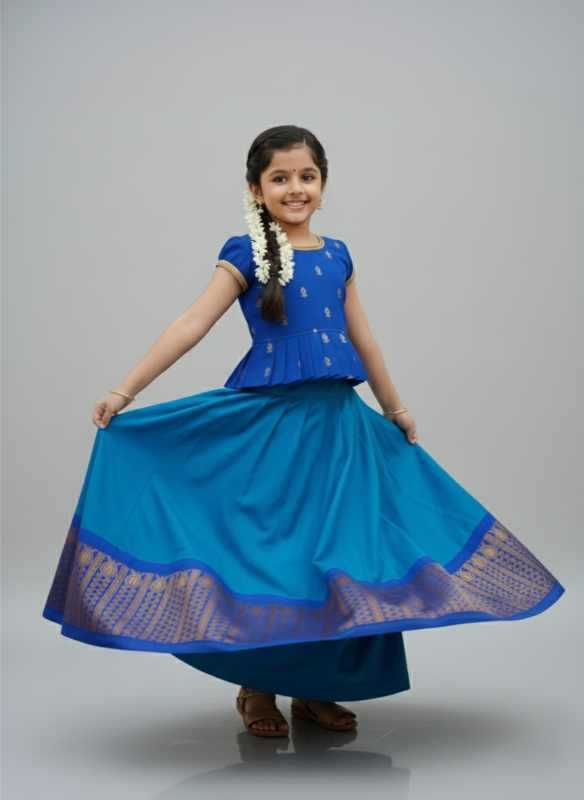 Royal Jacquard Kids Lehenga JT-138757