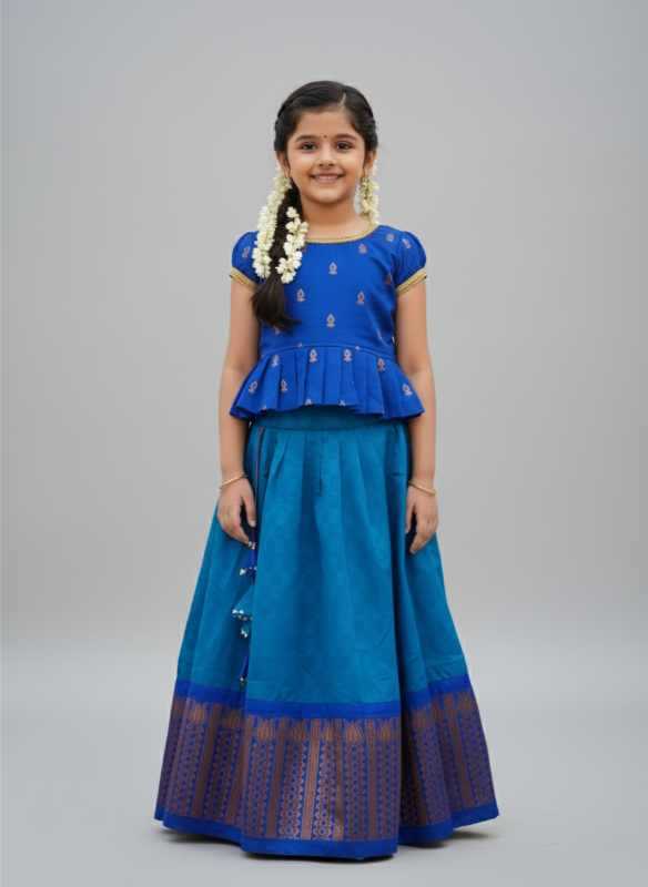Royal Jacquard Kids Lehenga JT-138757