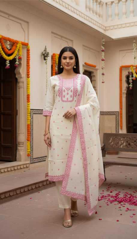 Pure Cotton Embroidered Kurti JT-138732