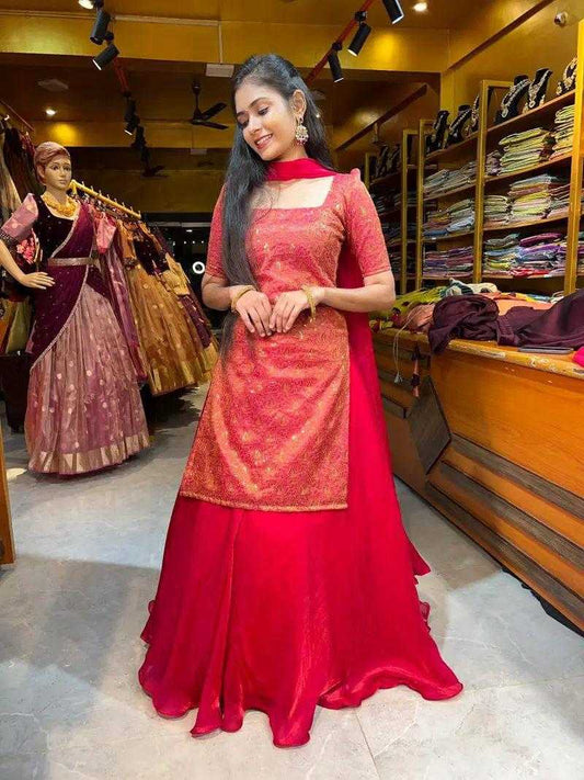 Space Silk Designer Lehenga 062