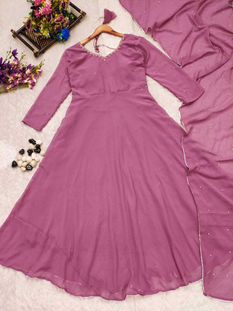 Faux Georgette Anarkali Gown