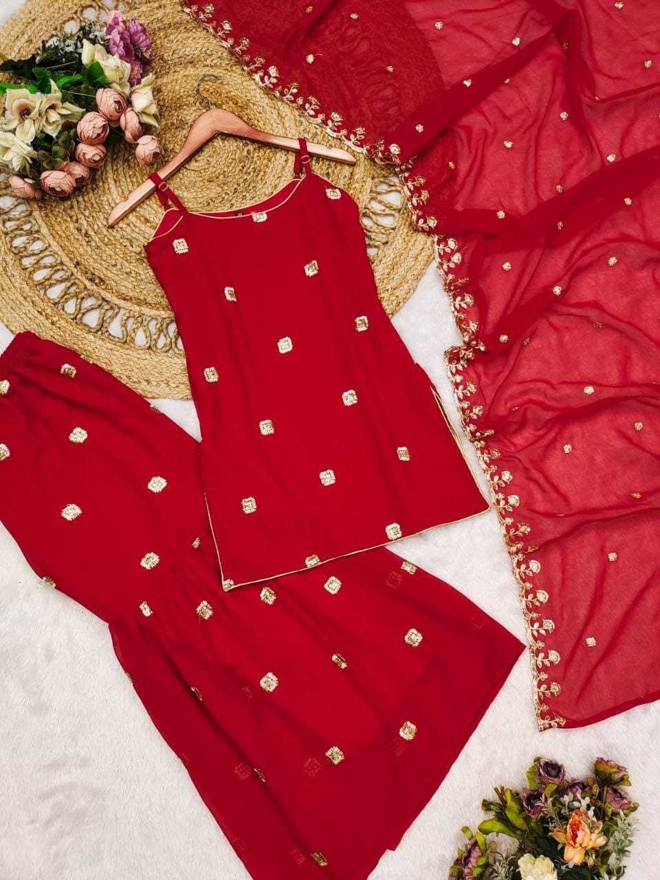 Georgette Sharara Salwar Suit 154