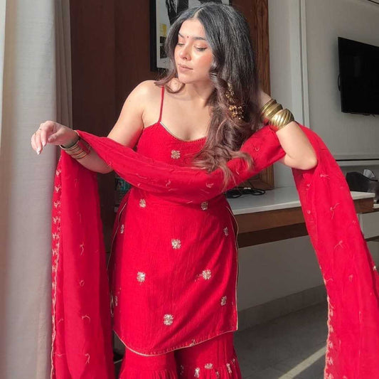 Georgette Sharara Salwar Suit 154