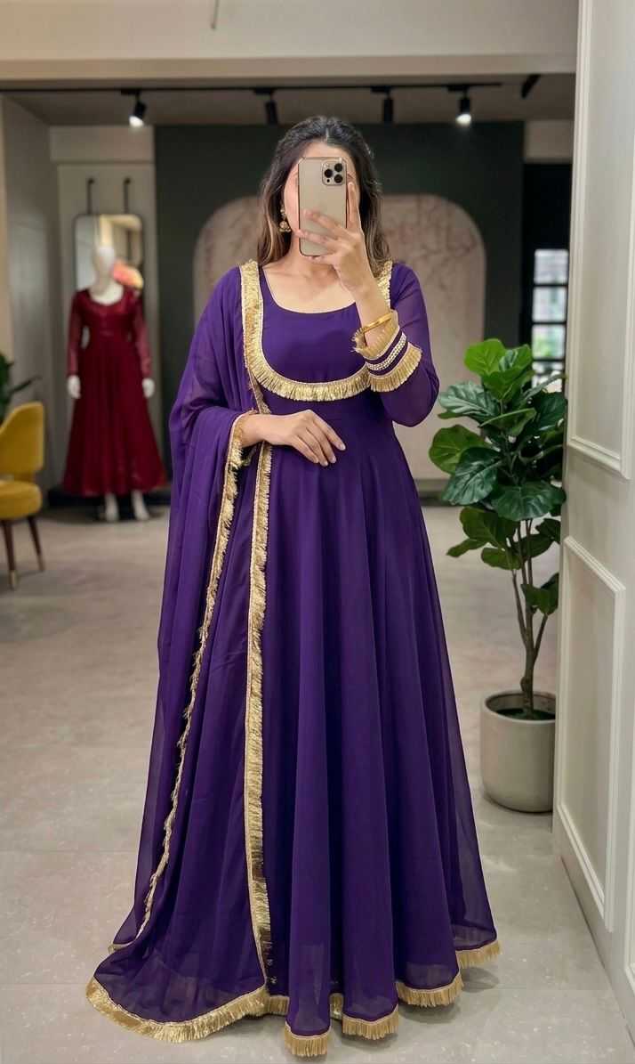Faux Georgette Suit