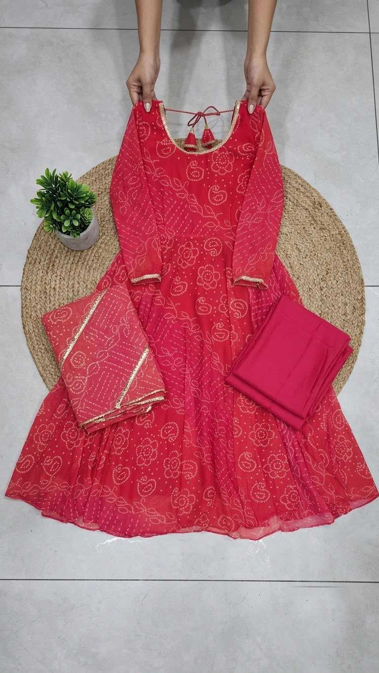 Faux Georgette Anarkali Gown