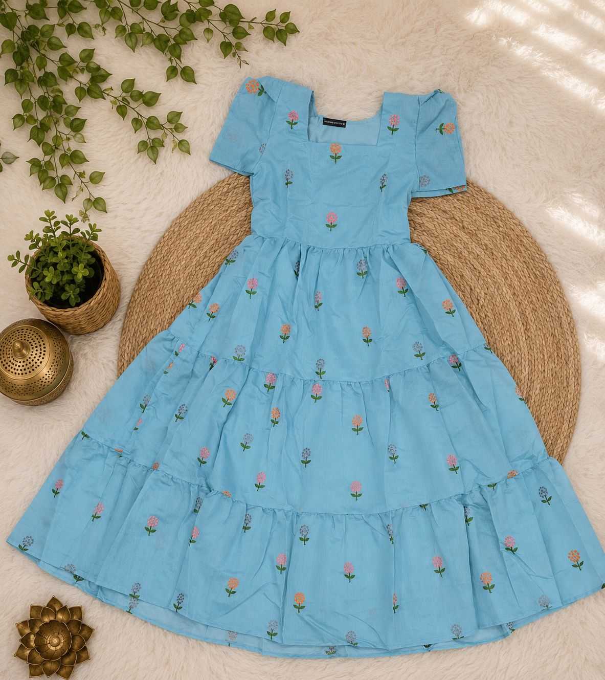 Chanderi Cotton Maxi Dress 183