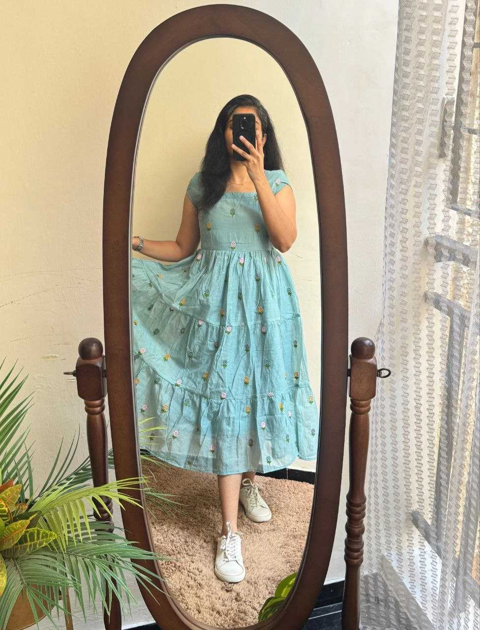 Chanderi Cotton Maxi Dress 183