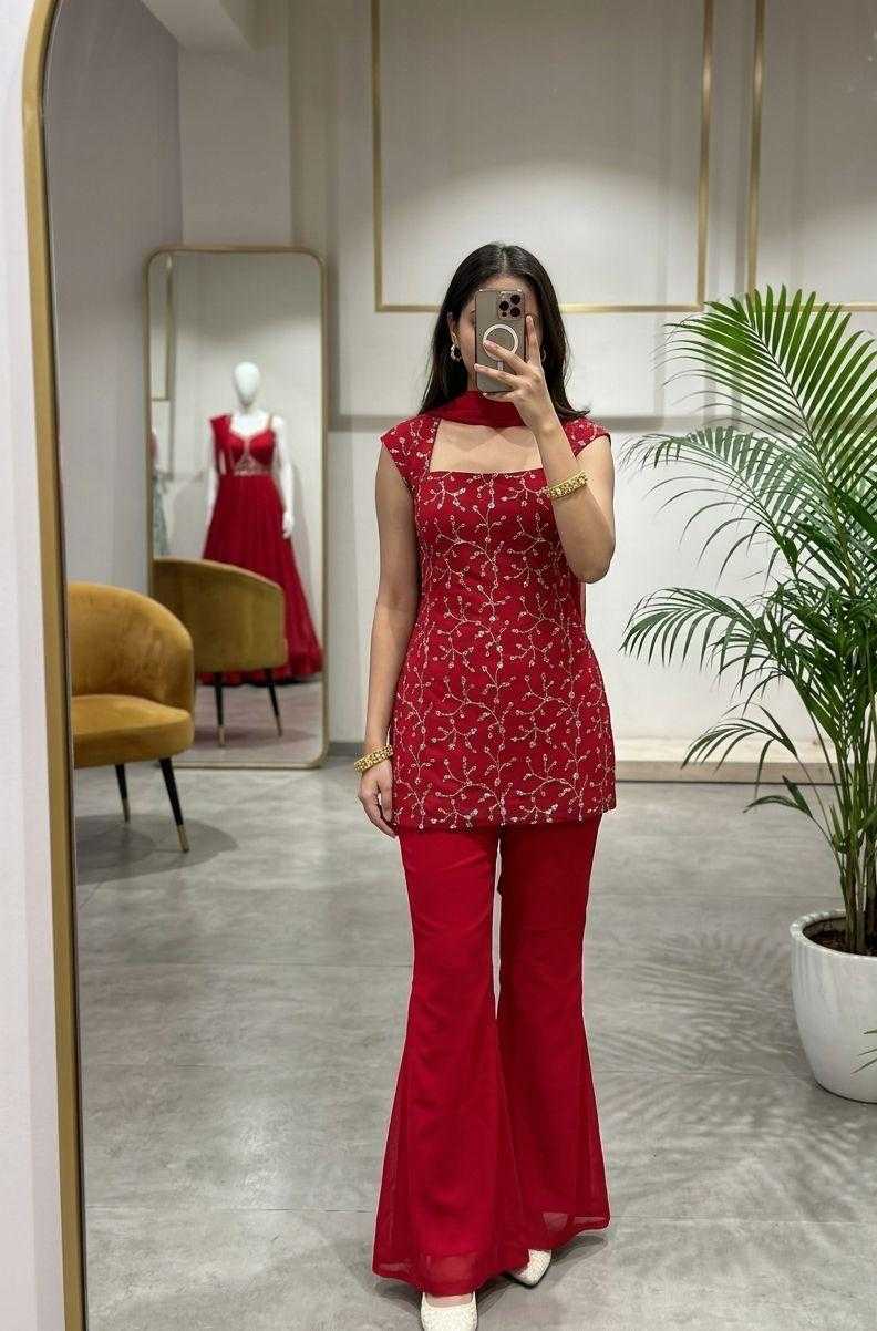 Premium Georgette Sharara Salwar Suit