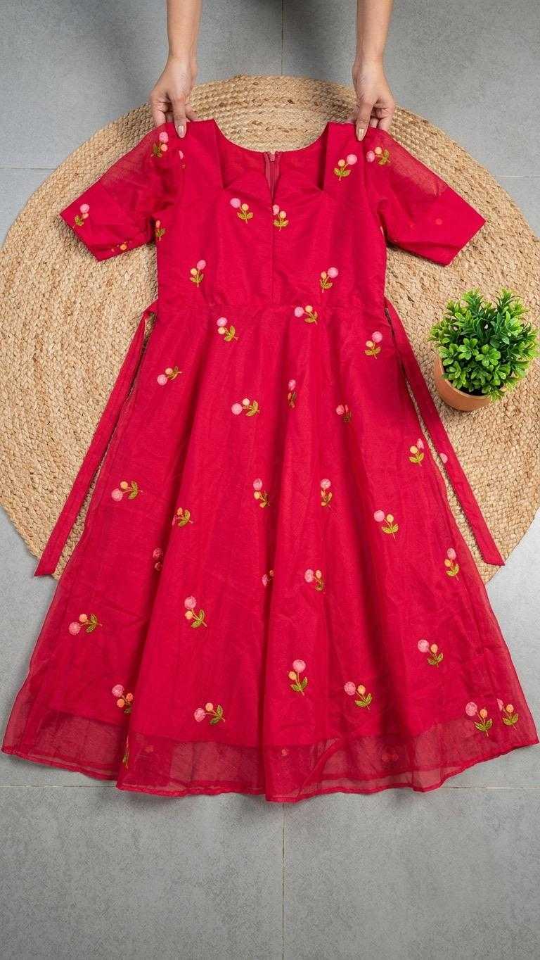 Chanderi Cotton Fancy Gown